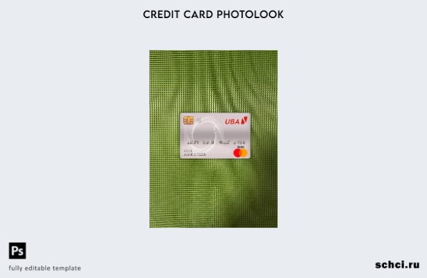 цифровая загрузка Камерун UBA Bank Master дебетовая карта фотоизображение передн